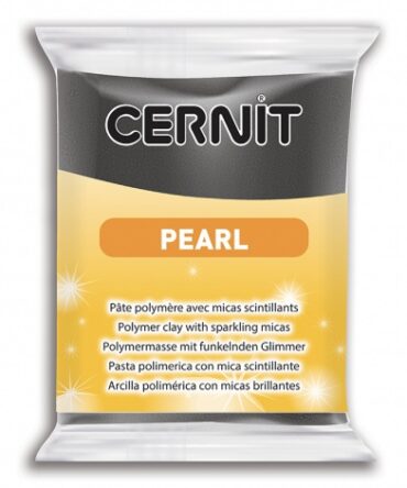 Cernit Pearl Polymer Clay | 100 Black 56g