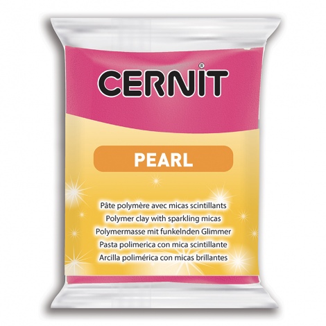 Cernit Pearl Polymer Clay | 460 Magenta 56g