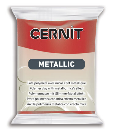 Cernit Metallic Polymer Clay | 400 Red 56g