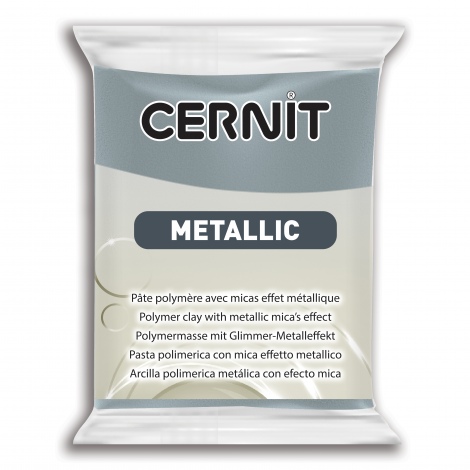 Cernit Metallic Polymer Clay | 167 Steel 56g