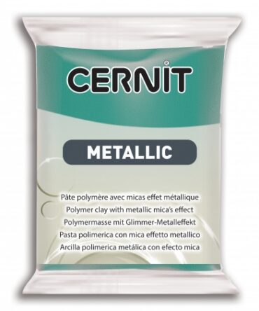 Cernit Metallic Polymer Clay | 676 Turquoise green 56g