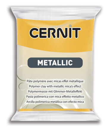 Cernit Metallic Polymer Clay | 700 Yellow 56g