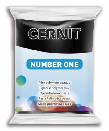 Cernit Number One Polymer Clay | 100 Black 56g