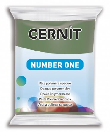 Cernit Number One Polymer Clay | 645 Olive-green 56g