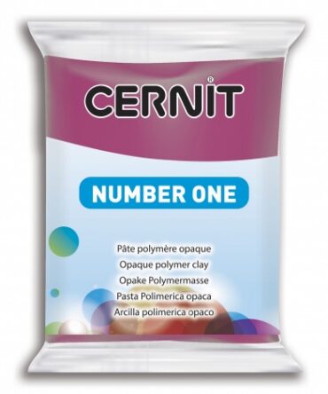 Cernit Number One Polymer Clay | 411 Wine red/Bordeaux 56g