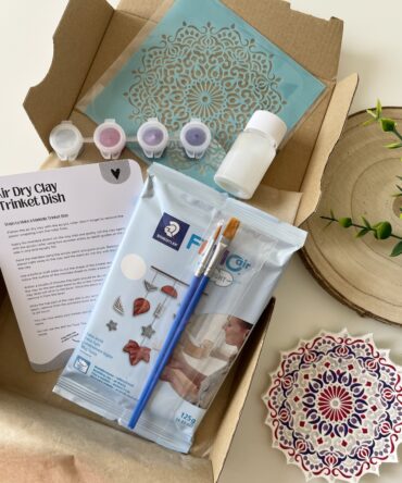 DIY Mandala Trinket Dish Kit | Air Dry Clay