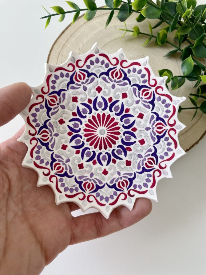DIY Mandala Trinket Dish Kit | Air Dry Clay - Image 2