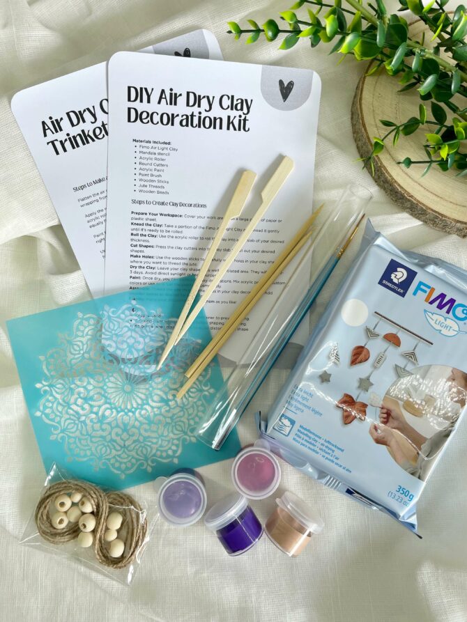 DIY Mandala Decoration Kit | Air Dry Clay - Image 4