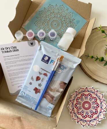 DIY Mandala Trinket Dish Kit | Air Dry Clay