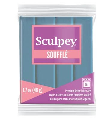 Sculpey Soufflé Polymer Clay | 6003 Bluestone 48g