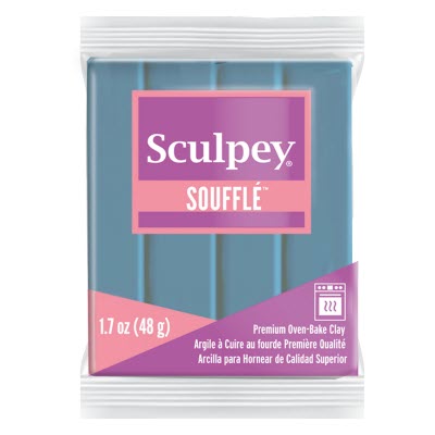 Sculpey Soufflé Polymer Clay | 6003 Bluestone 48g
