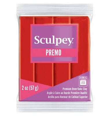 Sculpey Premo Polymer Clay | 5382 Cadmium Red 57g