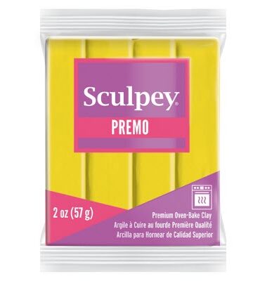 Sculpey Premo Polymer Clay | 5572 Cadmium Yellow 57g