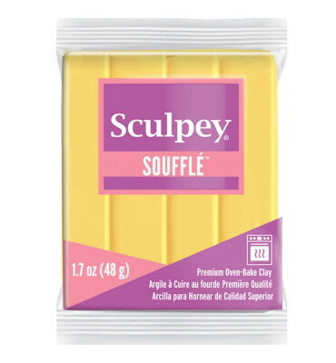 Sculpey Soufflé Polymer Clay | 6072 Canary 48g