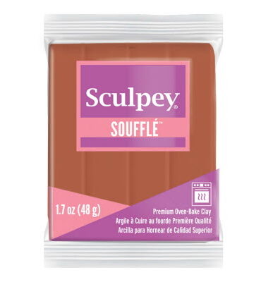 Sculpey Soufflé Polymer Clay | 6665 Cinnamon 48g