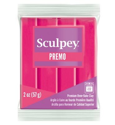Sculpey Premo Accents Polymer Clay | 5503 Fluorescent Pink 57g