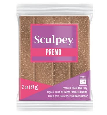 Sculpey Premo Accents Polymer Clay | 5135 Rose Gold Glitter 57g