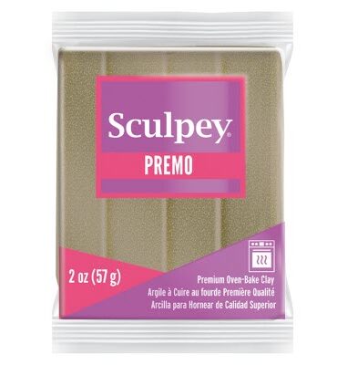Sculpey Premo Accents Polymer Clay | 5147 Yellow Gold Glitter 57g