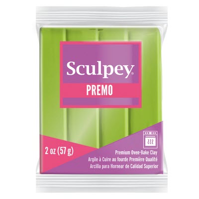 Sculpey Premo Accents Polymer Clay | 5035 Bright Green Pearl 57g