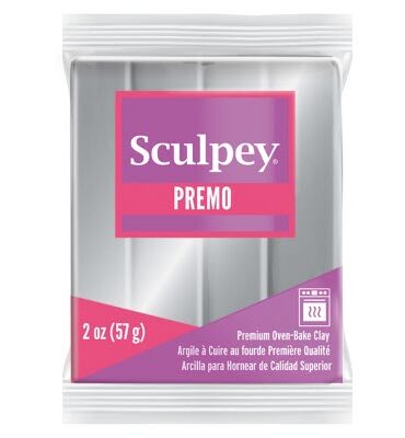 Sculpey Premo Accents Polymer Clay | 5129 Silver 57g