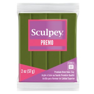 Sculpey Premo Polymer Clay | 5007 Spanish Olive 57g