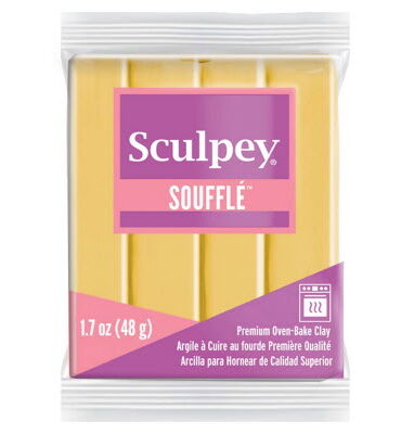 Sculpey Soufflé Polymer Clay | 6521 Yellow Ochre 48g