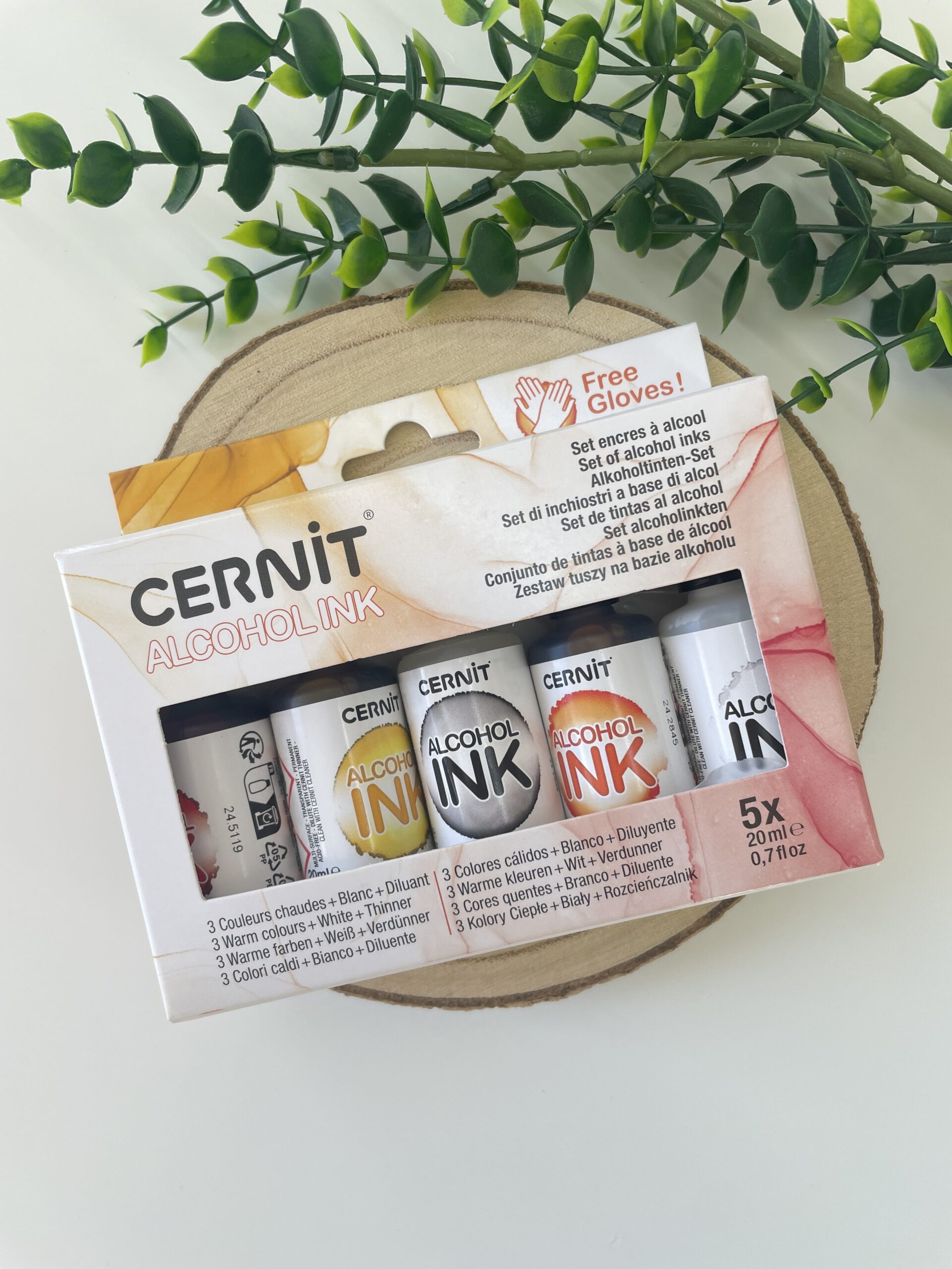 Alcohol Ink Warm Colors