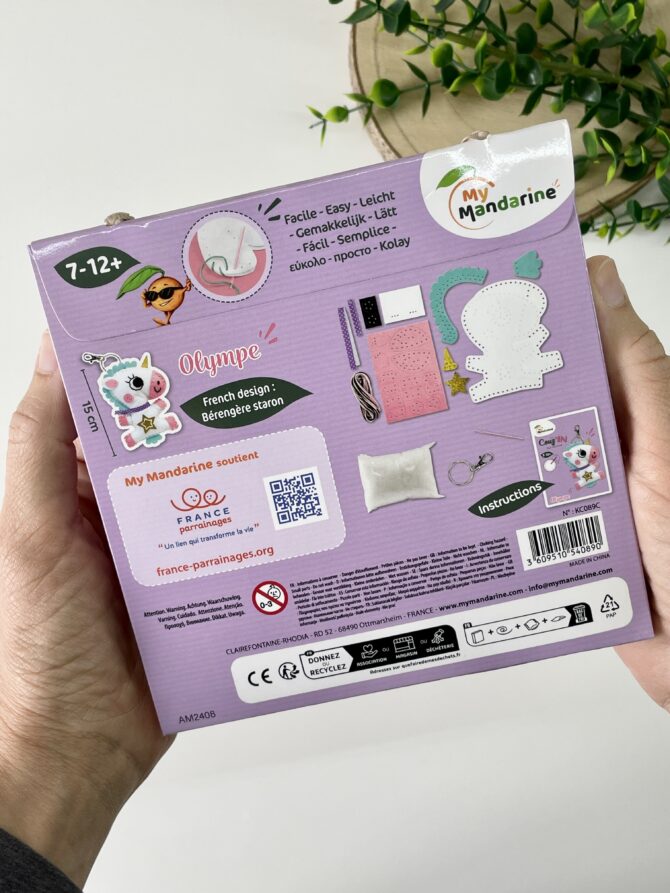 Keychain Sewing Kit | Olympe the Unicorn - Image 4