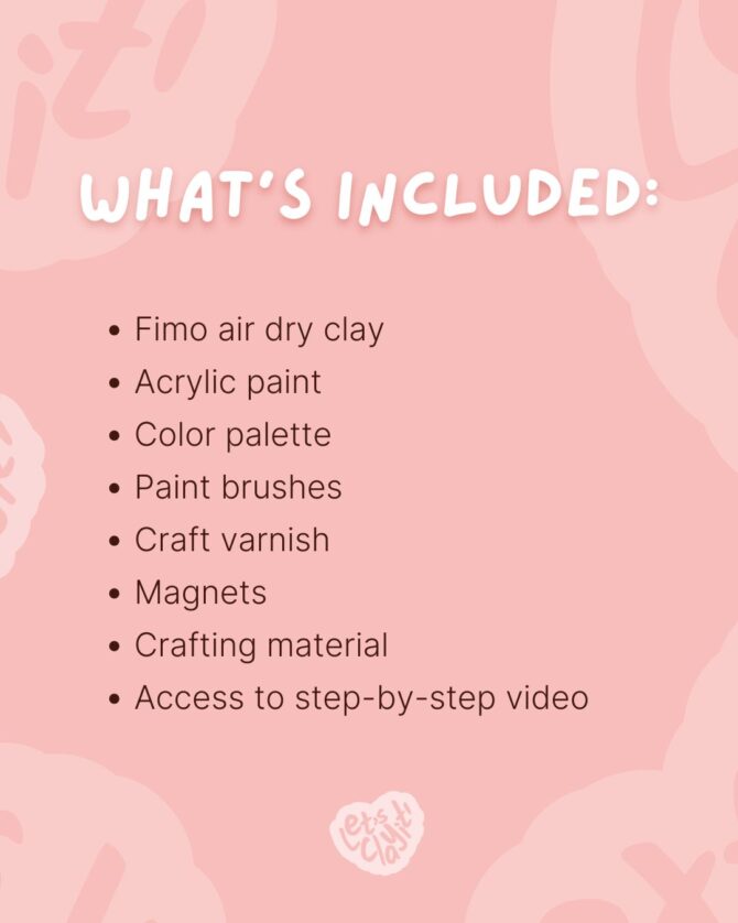 DIY Cookie Magnets Kit | Air Dry Clay - Image 2