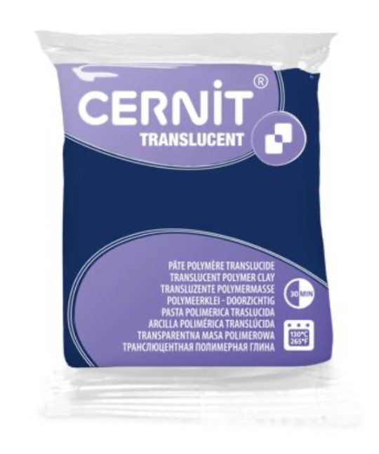 Cernit Translucent Polymer Clay | 249 Blueberry 56g