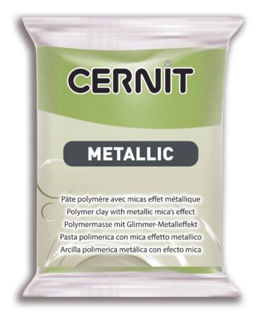 Cernit Metallic Polymer Clay | 051 Green gold 56g