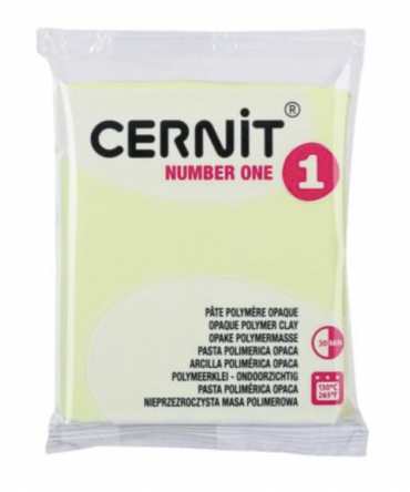 Cernit Pastel Polymer Clay | 731 Pastel Yellow 56g
