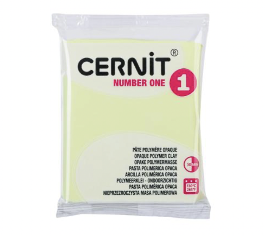 Cernit Pastel Polymer Clay | 731 Pastel Yellow 56g