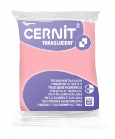 Cernit Translucent Polymer Clay | 477 Pink Quartz 56g