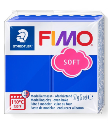 FIMO Soft polymer clay brilliant blue 57g block