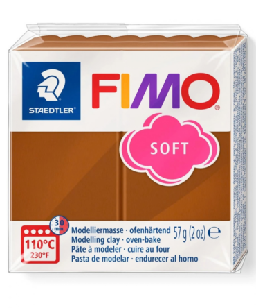 FIMO Soft polymer clay caramel 57g block