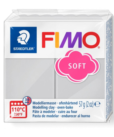 FIMO Soft polymer clay dolphin grey 57g block