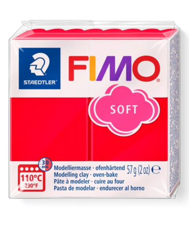 FIMO Soft polymer clay Indian red 57g block