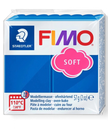 FIMO Soft polymer clay pacific blue 57g block