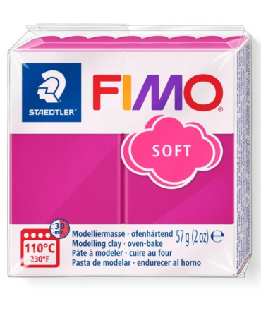 FIMO Soft polymer clay raspberry 57g block