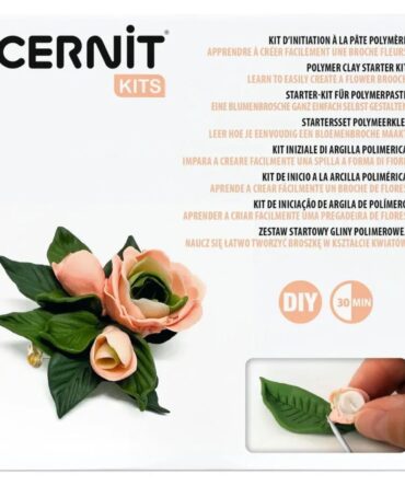 Cernit starter kit Flower Brooch