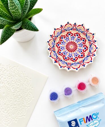 Mandala Trinket Dish | Air Dry Clay Bundle