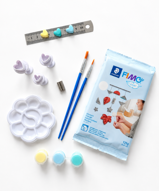 Mini Puffy Heart Magnets | Air Dry Clay Bundle - Image 2